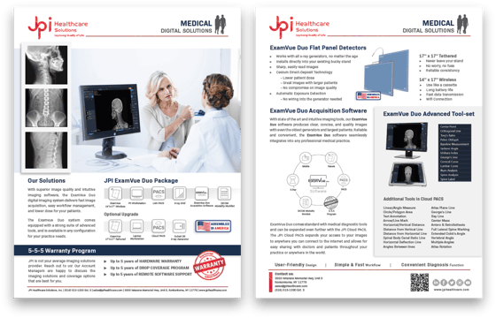 JPI ExamVue Duo Brochure