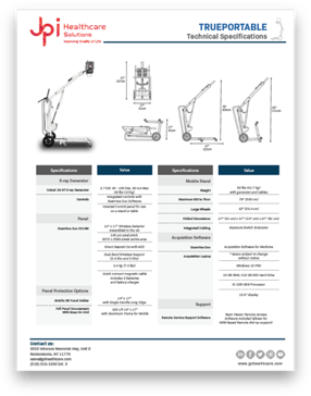JPI TruePortable Spec Sheet