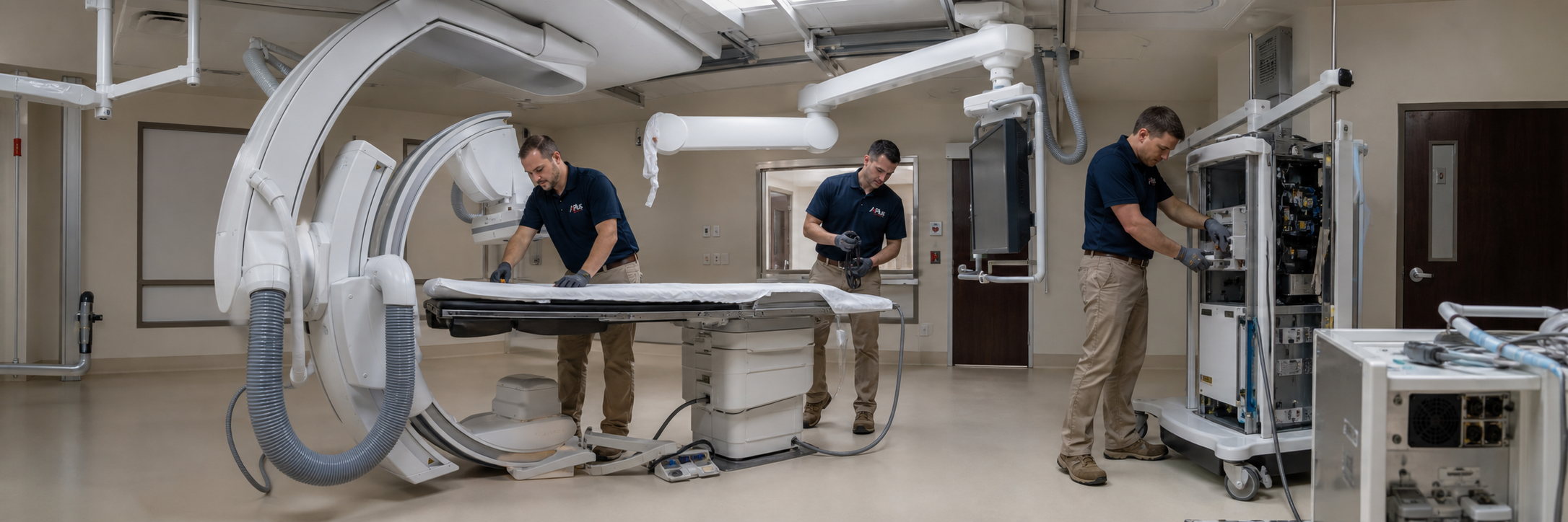 Biomedical Engineers Deinstalling Cath Lab System-1