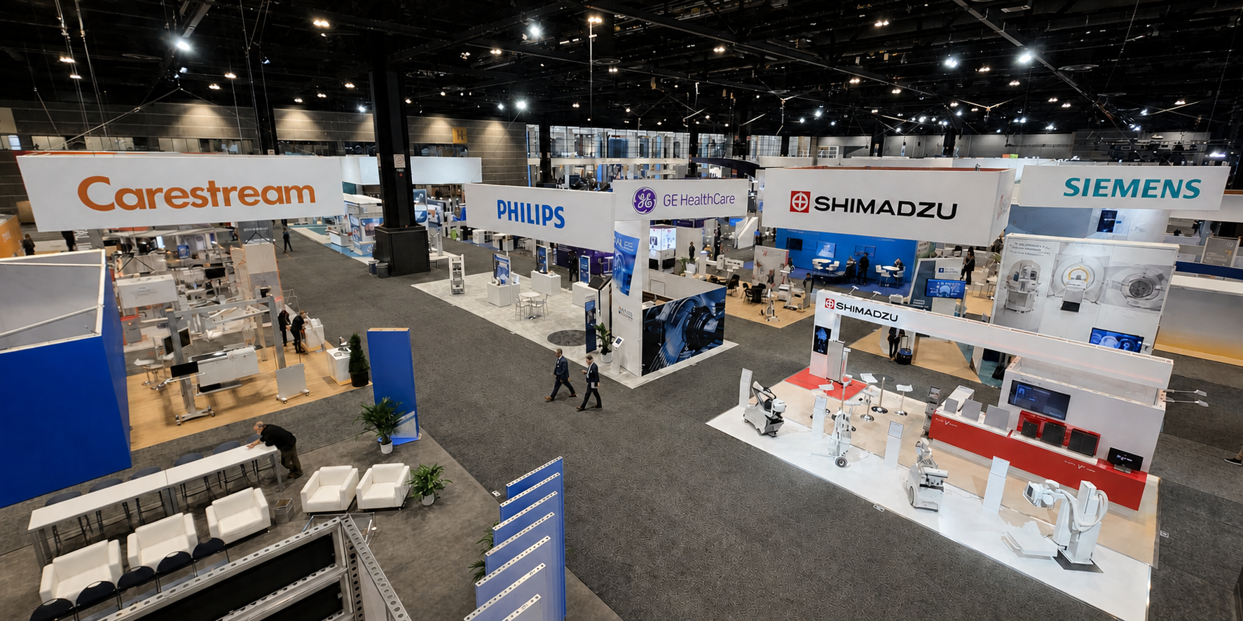 Hyperrealistic Cityscape with One Philips Logo on Banners