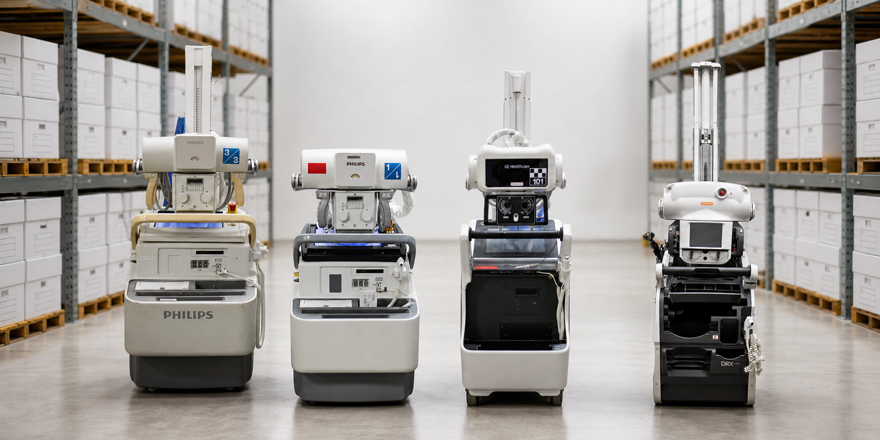 Portable Xray Systems in WellLit Warehouse
