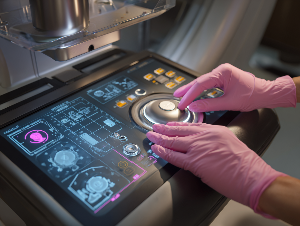 MAMMOGRAPHYu3939414578_Photorealistic_close-up_of_mammography_technologi_92216c1c-a1de-4b53-ad8b-319e9028b036_2